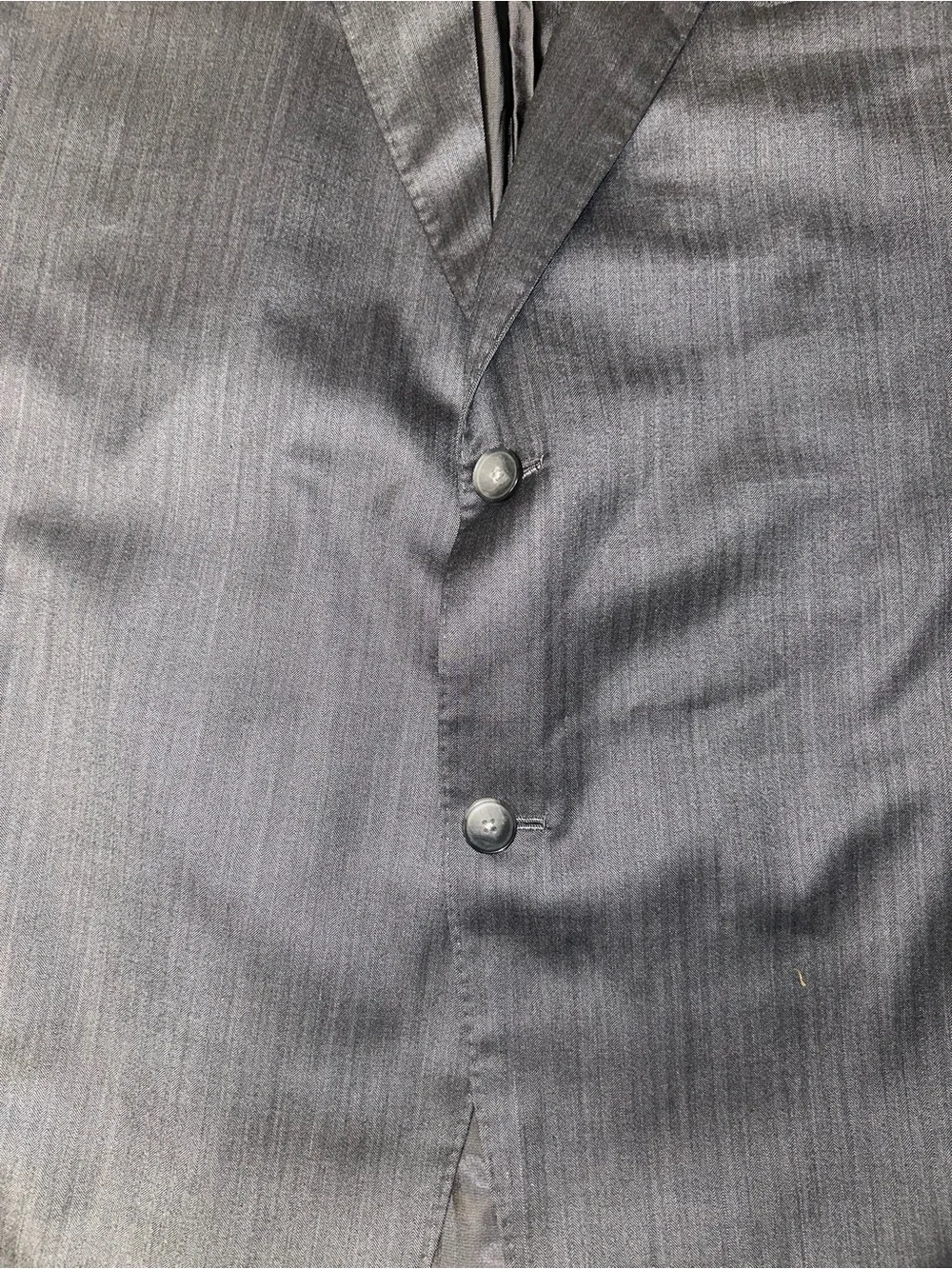 Loro Piana Noblesse Super 200s Wool 13.5 Micron & Silk Gray Blazer Size 60R 2 Bu